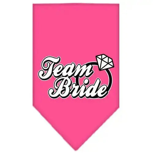 Team-Bride-Screen-Print-Bandana-Bright-Pink-Small-GreatEagleInc-318961325