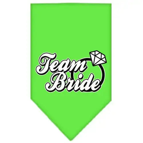 Team-Bride-Screen-Print-Bandana-Lime-Green-Small-GreatEagleInc-318961727