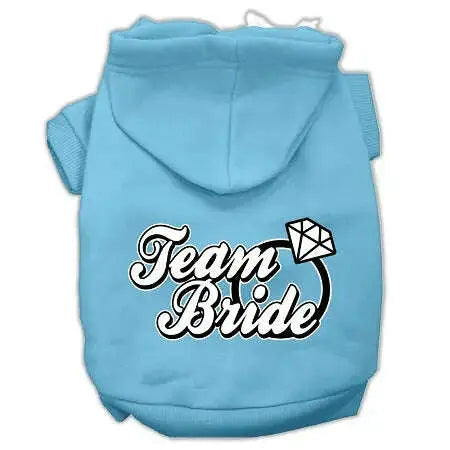 Team-Bride-Screen-Print-Pet-Hoodies-Baby-Blue-Size-Lg-GreatEagleInc-333839437