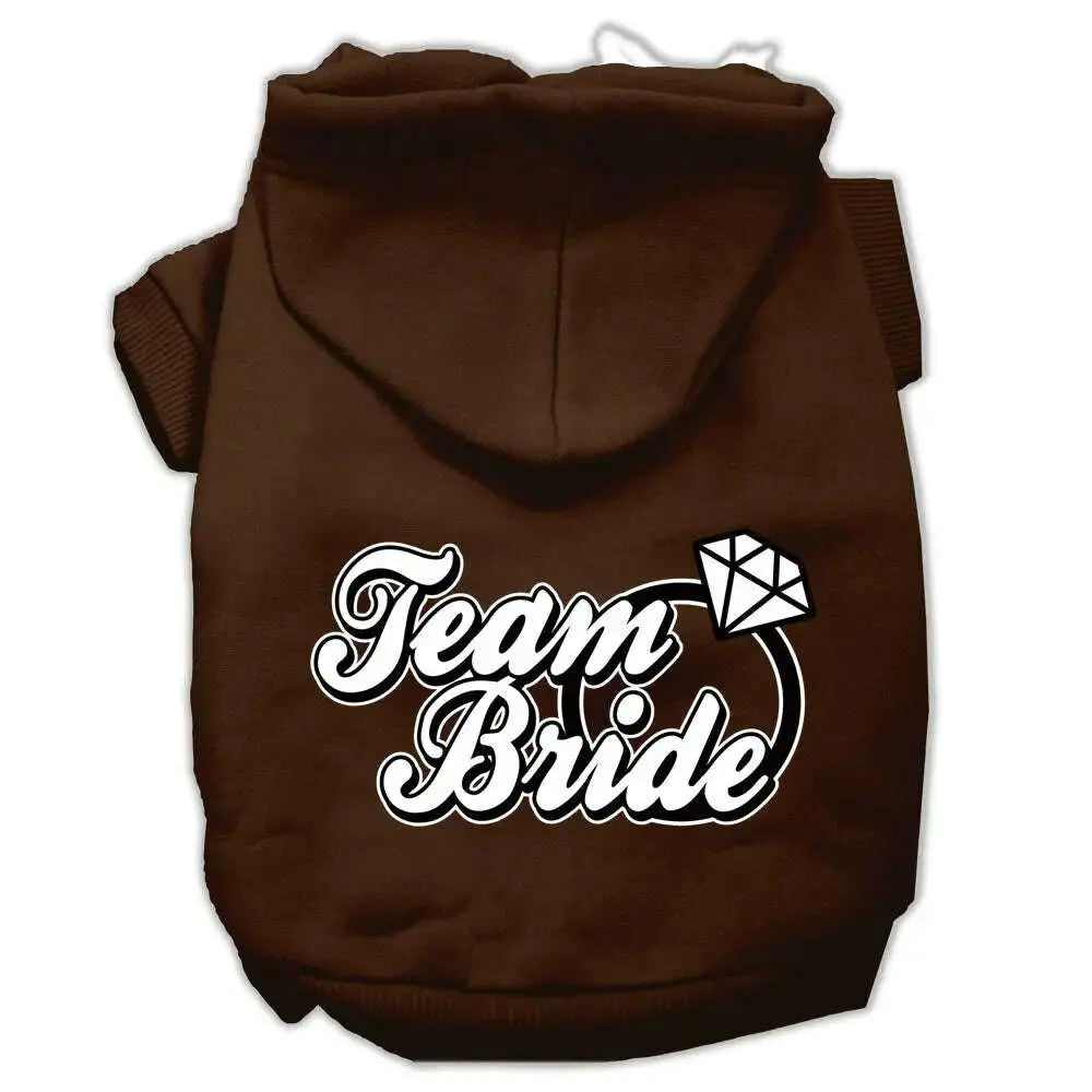 Team-Bride-Screen-Print-Pet-Hoodies-Brown-Size-Xxxl-GreatEagleInc-319736133