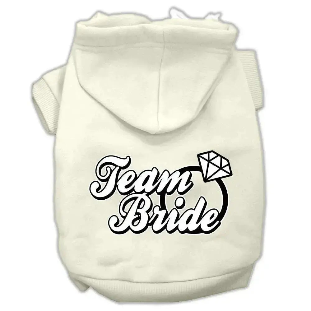 Team-Bride-Screen-Print-Pet-Hoodies-Cream-Size-Xxl-GreatEagleInc-318670041