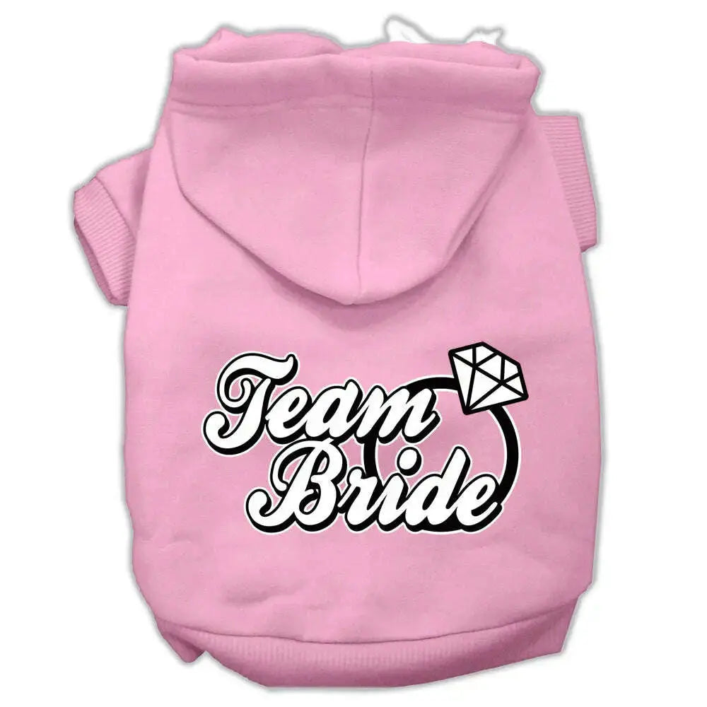 Team-Bride-Screen-Print-Pet-Hoodies-Light-Pink-Size-Xxl-GreatEagleInc-319736641