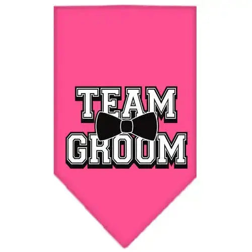 Team-Groom-Screen-Print-Bandana-Bright-Pink-Small-GreatEagleInc-318964080