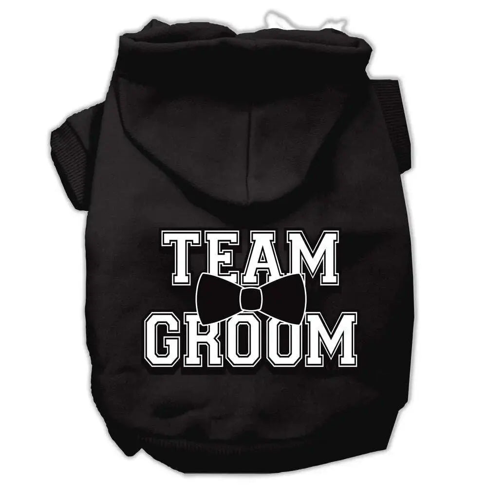 Team-Groom-Screen-Print-Pet-Hoodies-Black-Size-Lg-GreatEagleInc-319735442