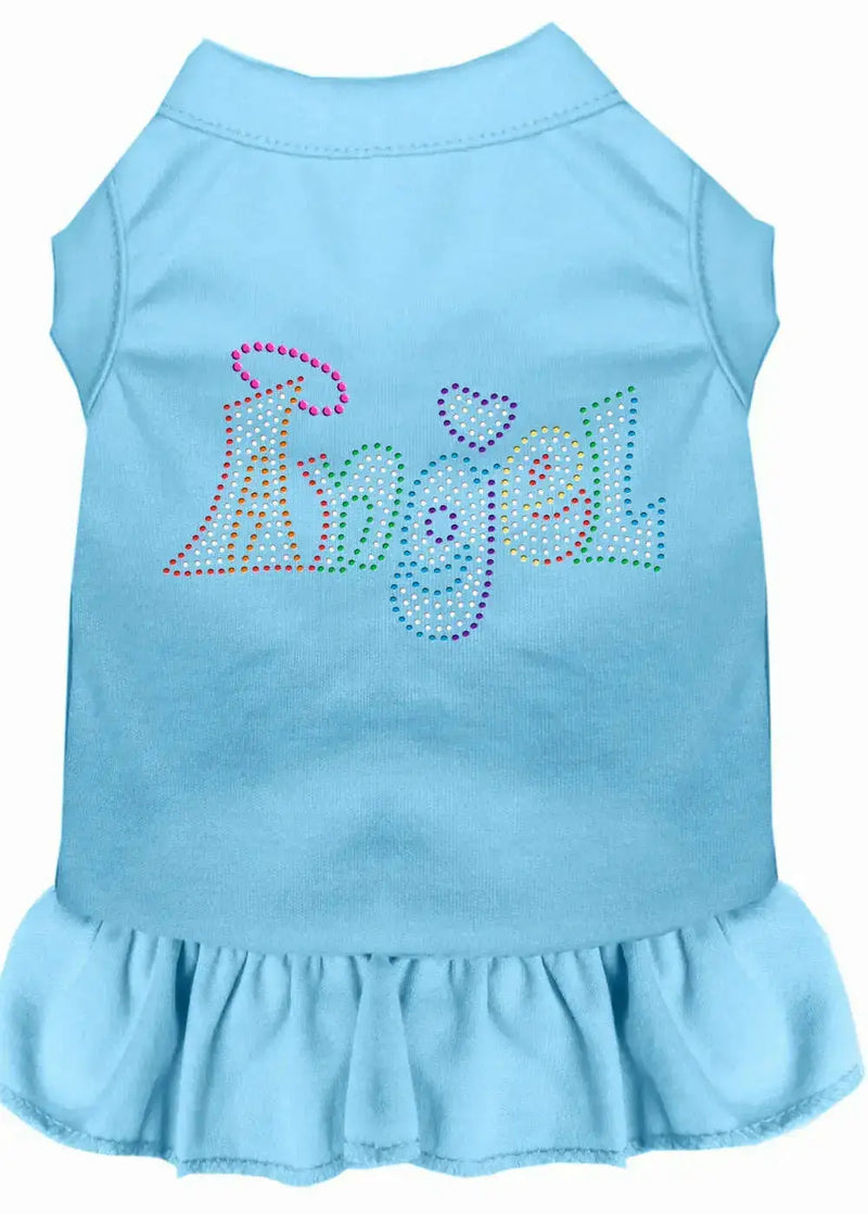 Technicolor-Angel-Rhinestone-Pet-Dress-Baby-Blue-4x-GreatEagleInc-319278462
