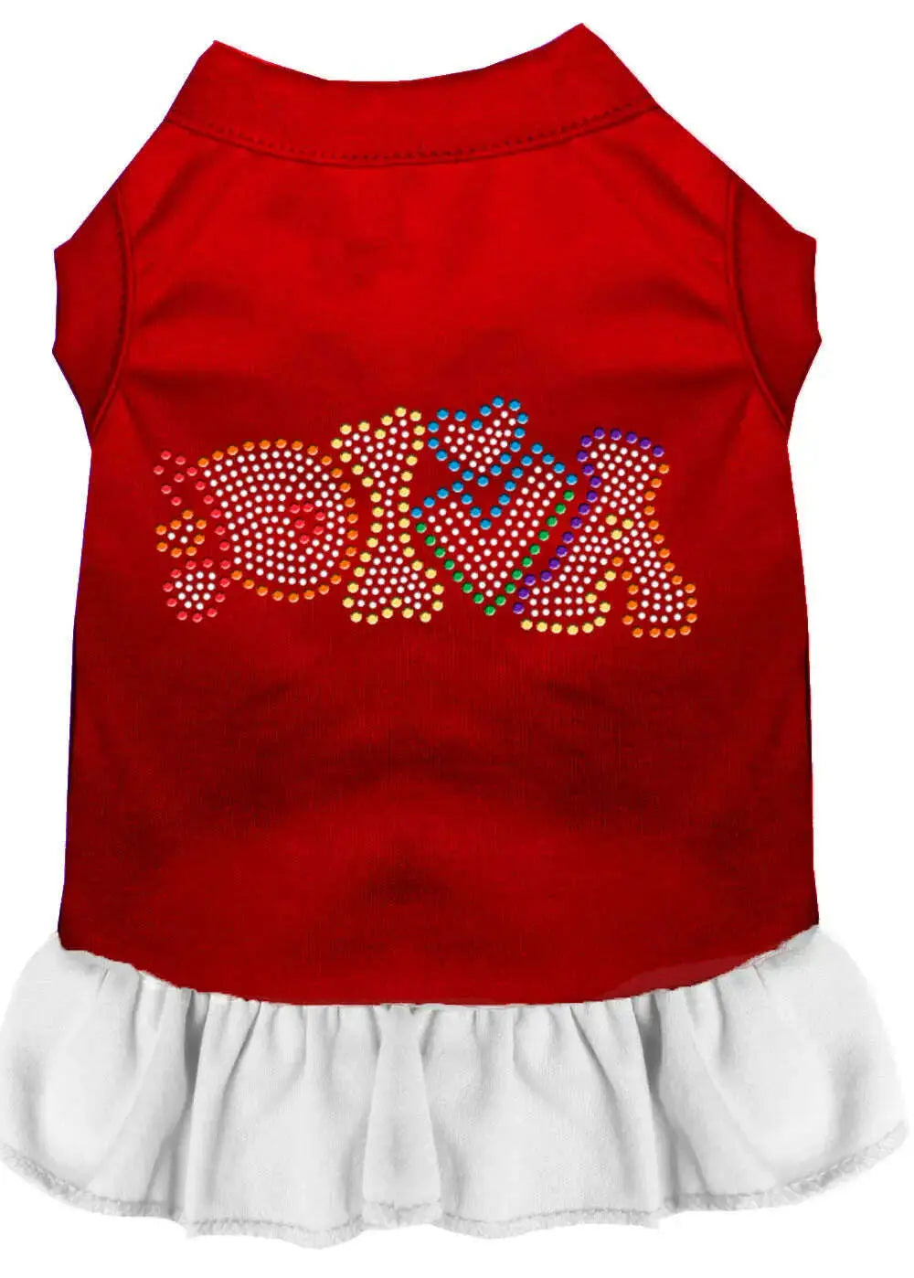 Technicolor-Diva-Rhinestone-Pet-Dress-Red-With-White-Xl-GreatEagleInc-333859944