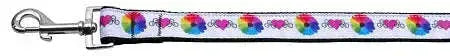 Technicolor-Love-Nylon-Dog-Leash-5-8-Inch-Wide-4ft-Long-GreatEagleInc-318511173
