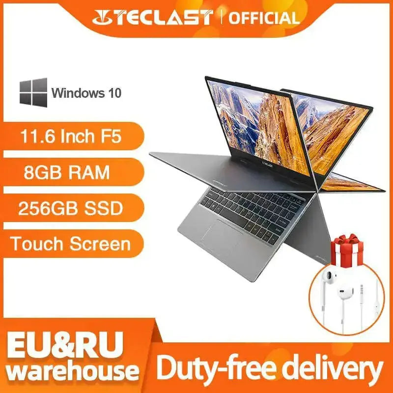 Teclast-F5-Laptop-Intel-8GB-RAM-256GB-SSD-Windows10-1920_1080-Quick-Charge-360-Rotating-Touch-Screen-11.6_-Notebook-PC-GreatEagleInc-317592759
