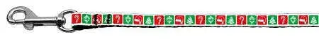 Timeless-Christmas-Nylon-Ribbon-Leash-3-8-Inch-Wide-4ft-Long-GreatEagleInc-320195236