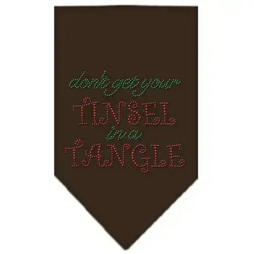 Tinsel-In-A-Tangle-Rhinestone-Bandana-Brown-Small-GreatEagleInc-333683613