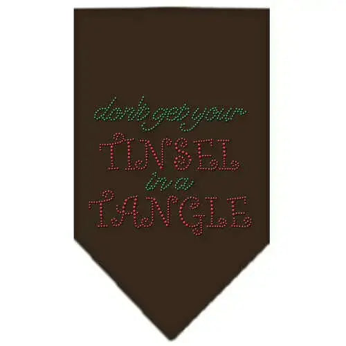 Tinsel-In-A-Tangle-Rhinestone-Bandana-Brown-Small-GreatEagleInc-333683613