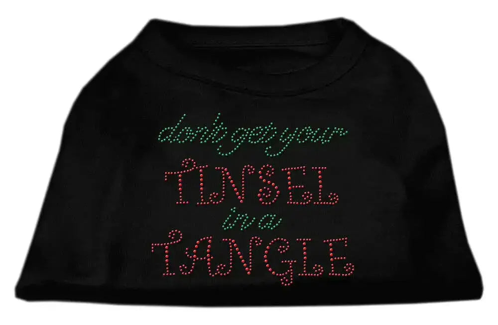 Tinsel-In-A-Tangle-Rhinestone-Dog-Shirt-Black-Lg-GreatEagleInc-318561835