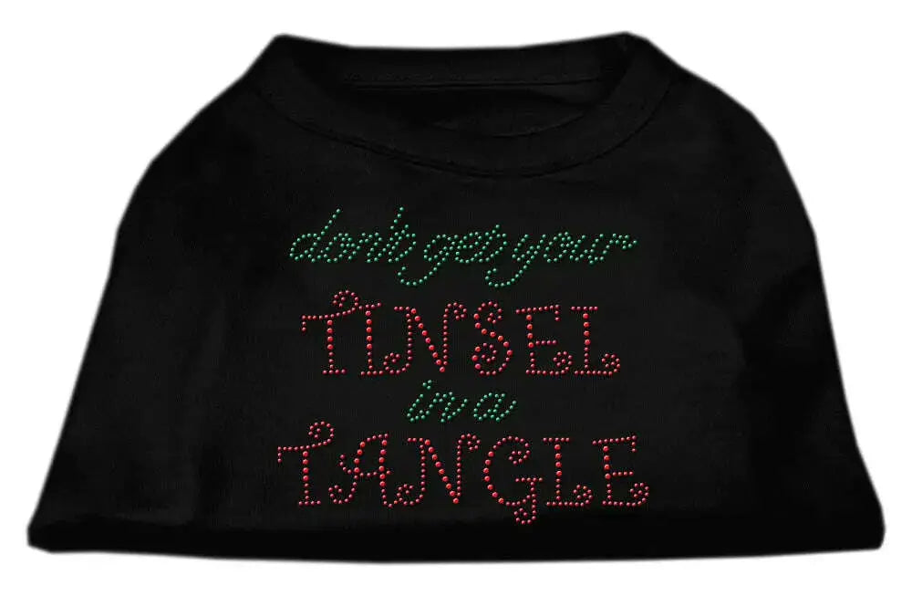 Tinsel-In-A-Tangle-Rhinestone-Dog-Shirt-Black-Xxl-GreatEagleInc-333763799