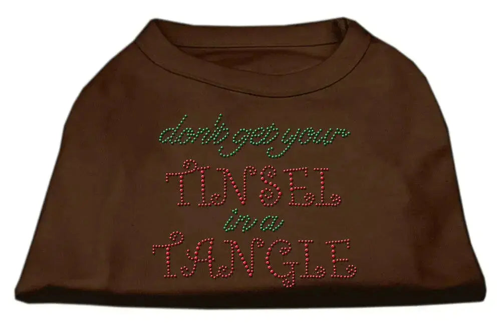 Tinsel-In-A-Tangle-Rhinestone-Dog-Shirt-Brown-Lg-GreatEagleInc-318562022