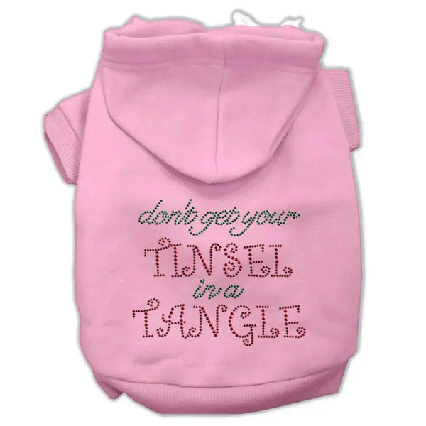 Tinsel-In-A-Tangle-Rhinestone-Hoodies-Pink-L-GreatEagleInc-333629457