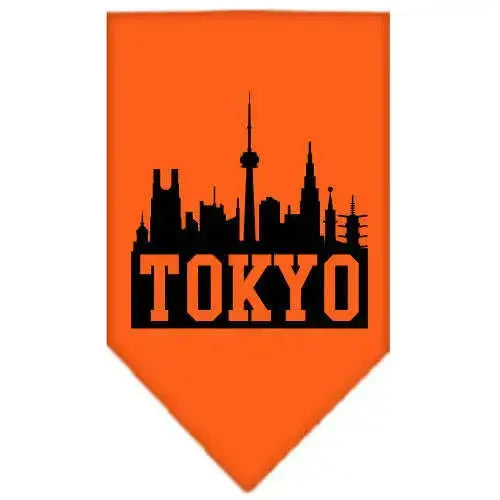 Tokyo-Skyline-Screen-Print-Bandana-Orange-Small-GreatEagleInc-318505691