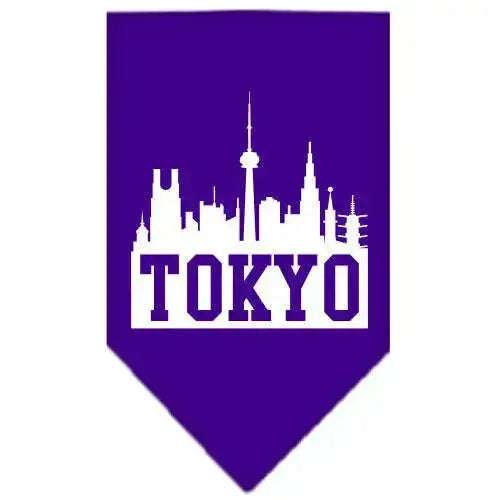 Tokyo-Skyline-Screen-Print-Bandana-Purple-Small-GreatEagleInc-318505798