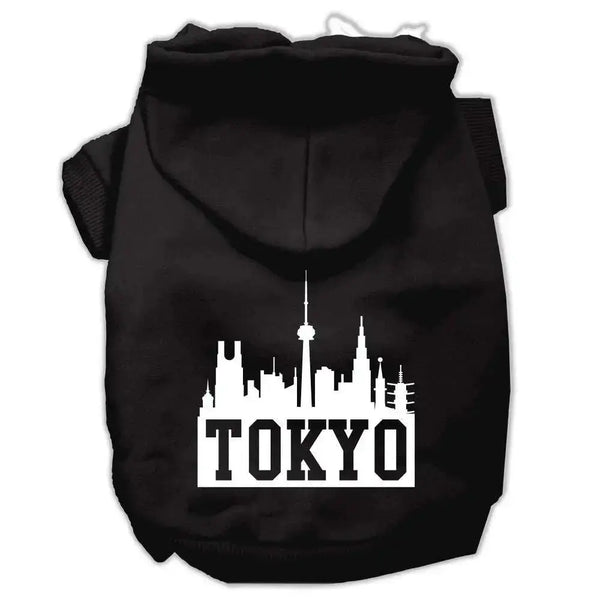 Tokyo-Skyline-Screen-Print-Pet-Hoodies-Black-Size-Xxl-GreatEagleInc-319740561