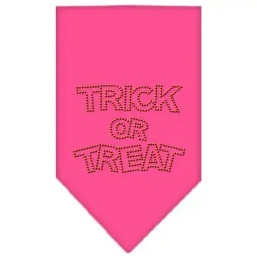 Trick-Or-Treat-Rhinestone-Bandana-Bright-Pink-Small-GreatEagleInc-319071474