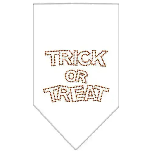 Trick-Or-Treat-Rhinestone-Bandana-White-Small-GreatEagleInc-319071218