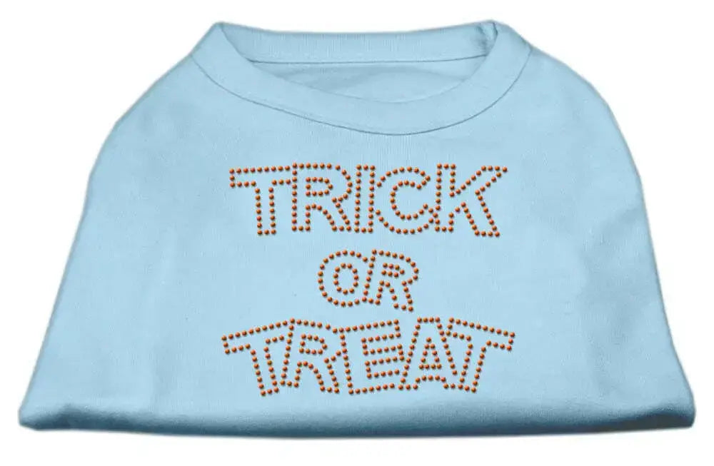 Trick-Or-Treat-Rhinestone-Shirts-Baby-Blue-L-GreatEagleInc-318527213