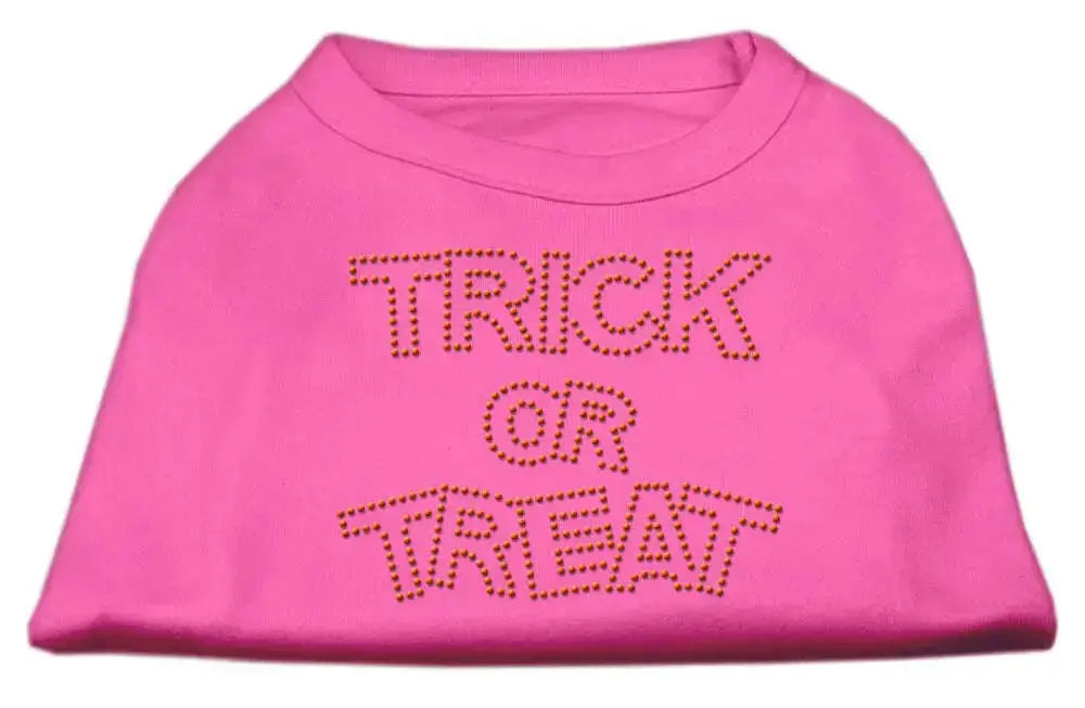 Trick-Or-Treat-Rhinestone-Shirts-Bright-Pink-Xl-GreatEagleInc-318527397