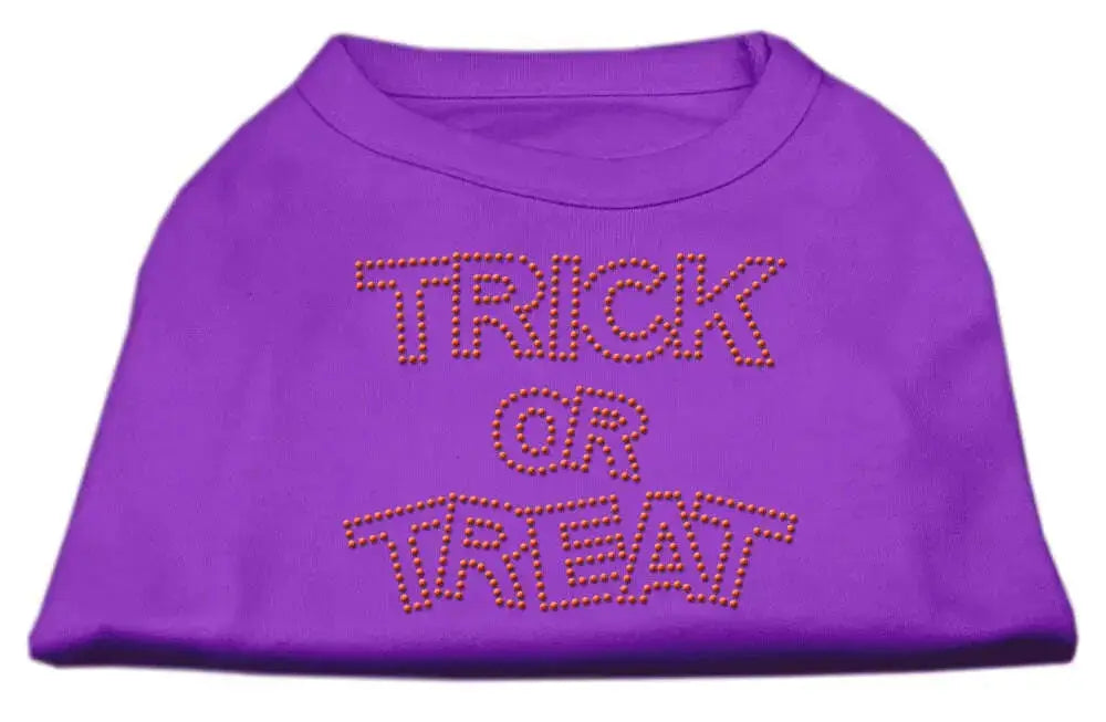 Trick-Or-Treat-Rhinestone-Shirts-Purple-Xs-GreatEagleInc-319096634