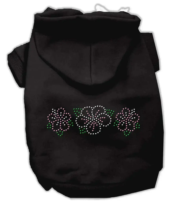 Tropical-Flowers-Rhinestone-Hoodies-Black-M-GreatEagleInc-319562143