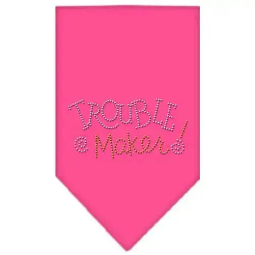 Trouble-Maker-Rhinestone-Bandana-Bright-Pink-Large-GreatEagleInc-319106758