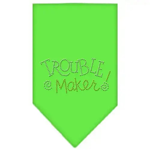 Trouble-Maker-Rhinestone-Bandana-Lime-Green-Large-GreatEagleInc-319106549