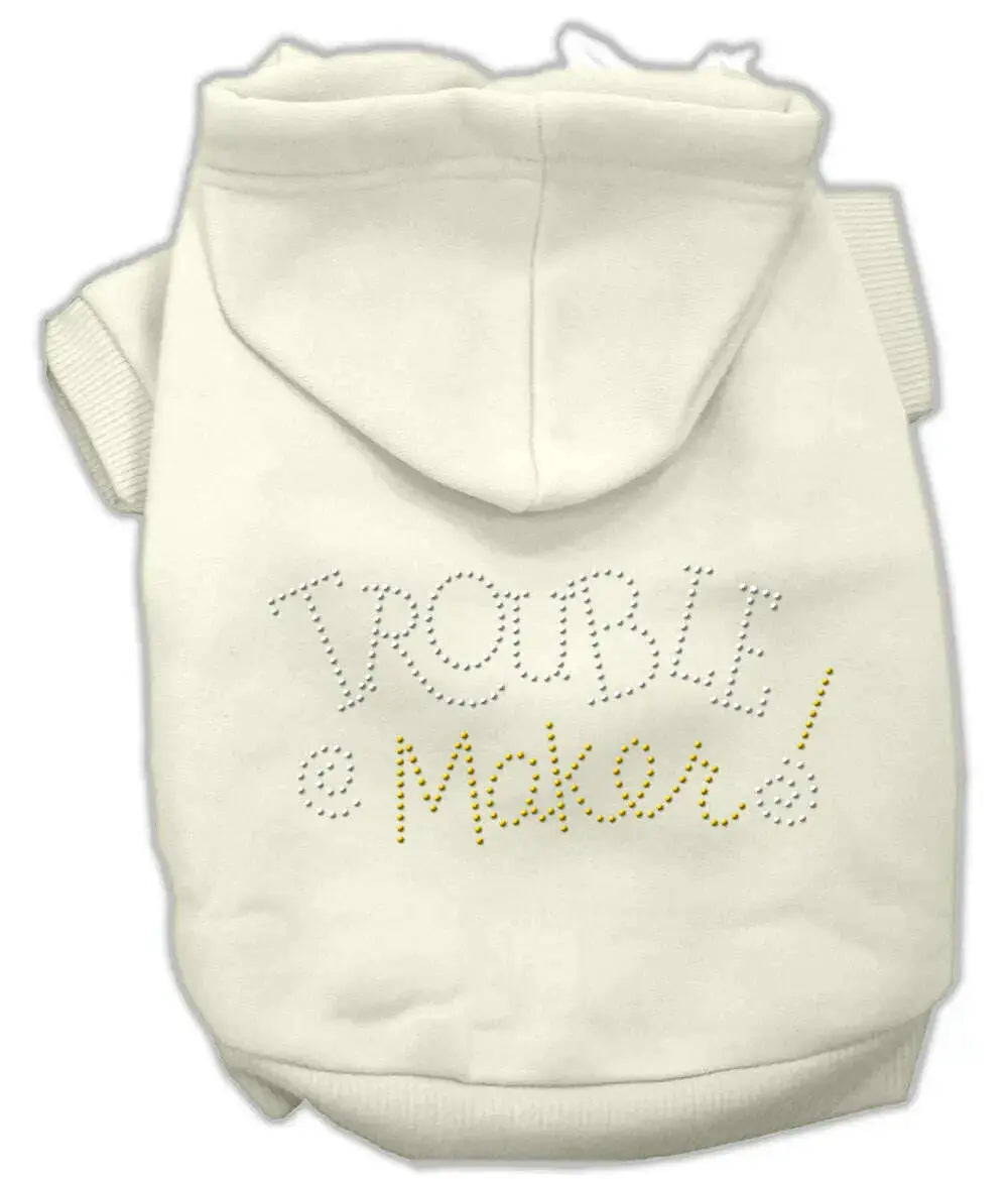 Trouble-Maker-Rhinestone-Hoodies-Cream-Xxl-GreatEagleInc-319557830