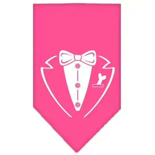 Tuxedo-Screen-Print-Bandana-Bright-Pink-Large-GreatEagleInc-318965488