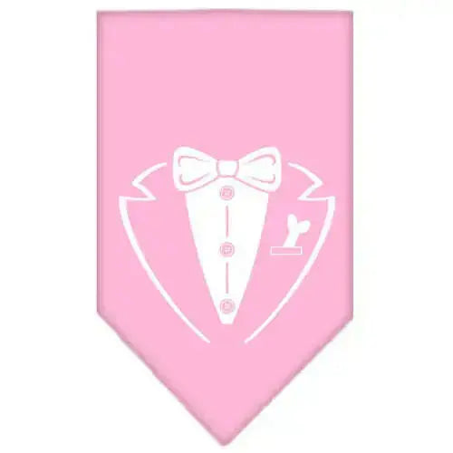Tuxedo-Screen-Print-Bandana-Light-Pink-Small-GreatEagleInc-318965931