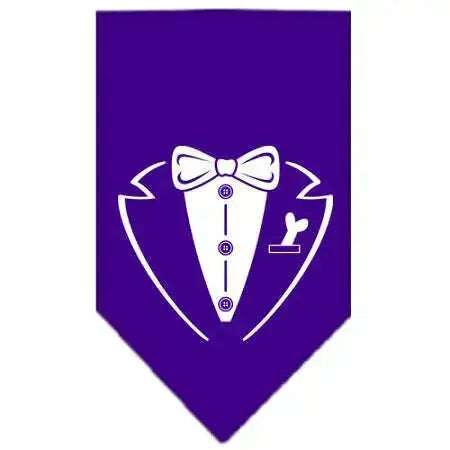 Tuxedo-Screen-Print-Bandana-Purple-Small-GreatEagleInc-318542845