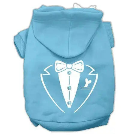 Tuxedo-Screen-Print-Pet-Hoodies-Baby-Blue-Size-Lg-GreatEagleInc-319728856