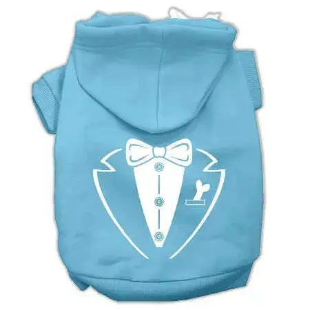 Tuxedo-Screen-Print-Pet-Hoodies-Baby-Blue-Size-Med-GreatEagleInc-319928188