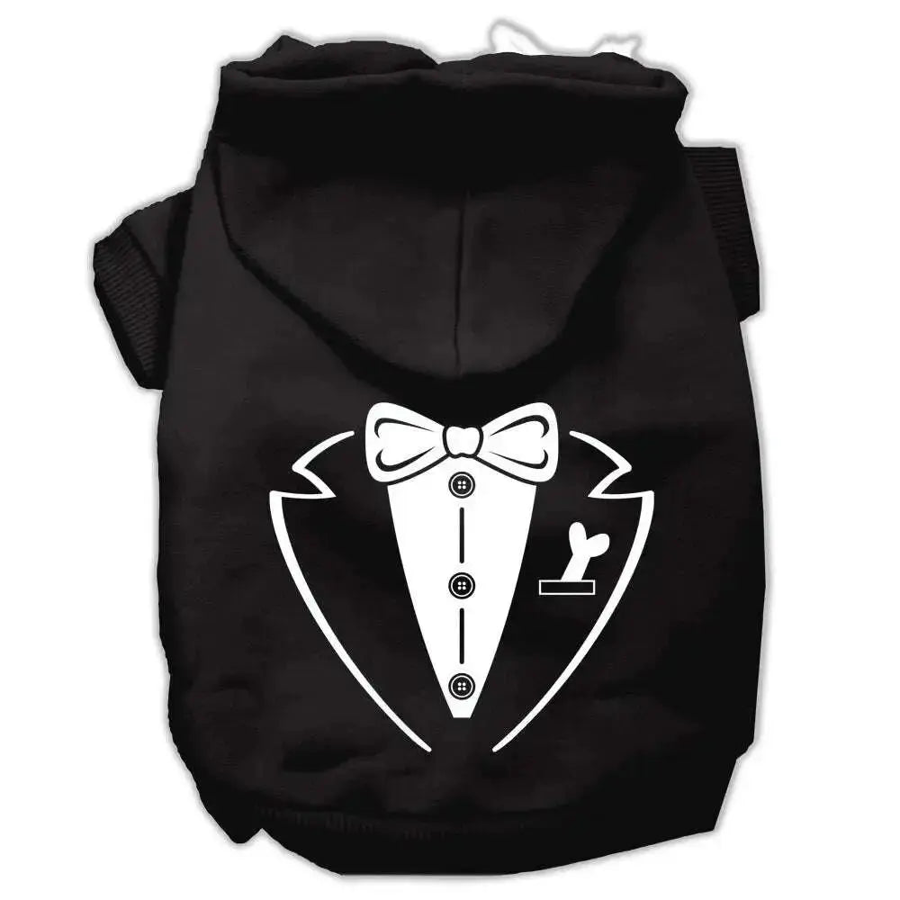 Tuxedo-Screen-Print-Pet-Hoodies-Black-Size-Med-GreatEagleInc-319928059