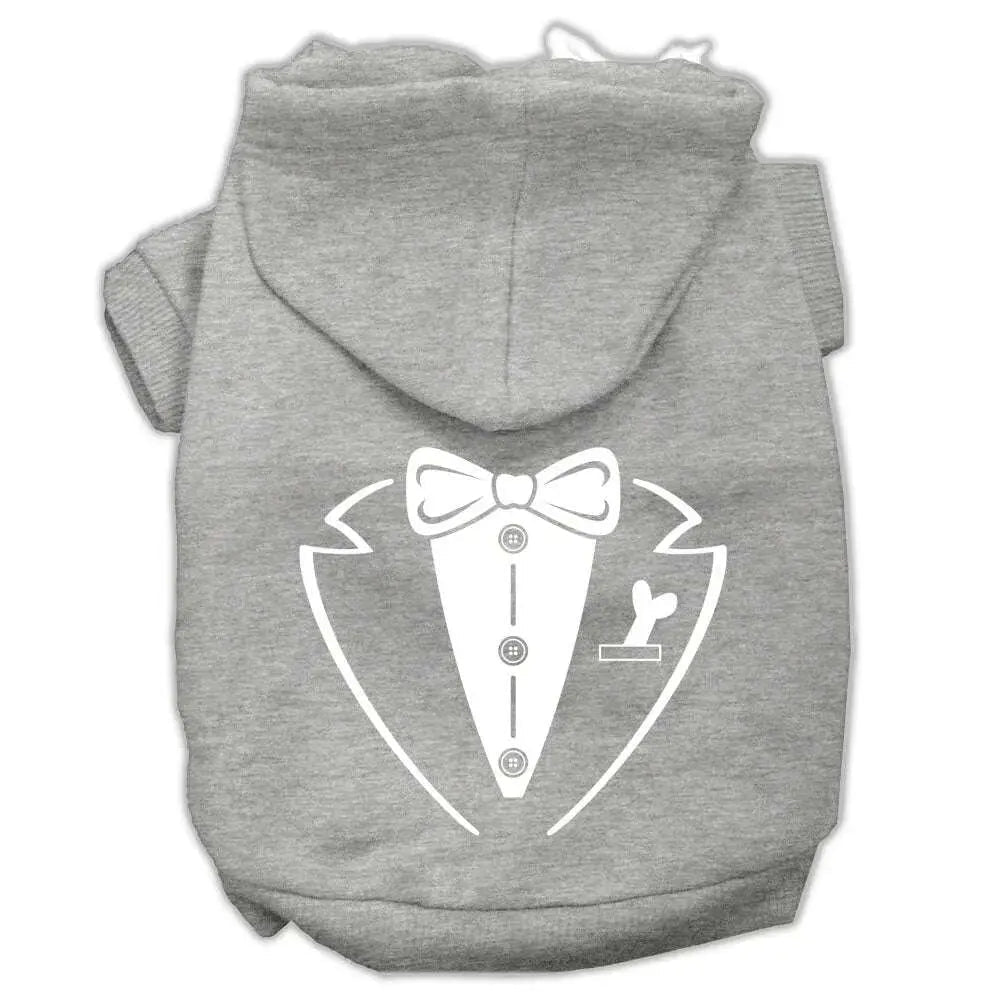 Tuxedo-Screen-Print-Pet-Hoodies-Grey-Size-Med-GreatEagleInc-319927690
