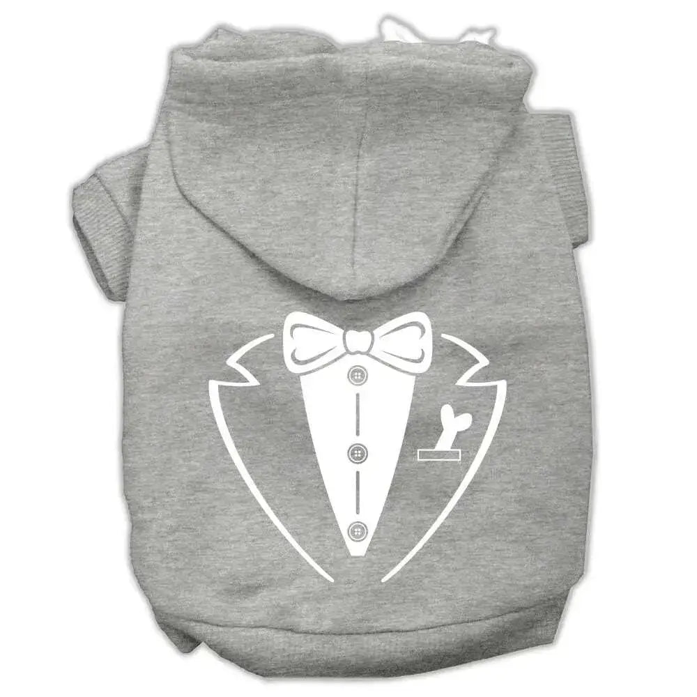 Tuxedo-Screen-Print-Pet-Hoodies-Grey-Size-Sm-GreatEagleInc-319926766
