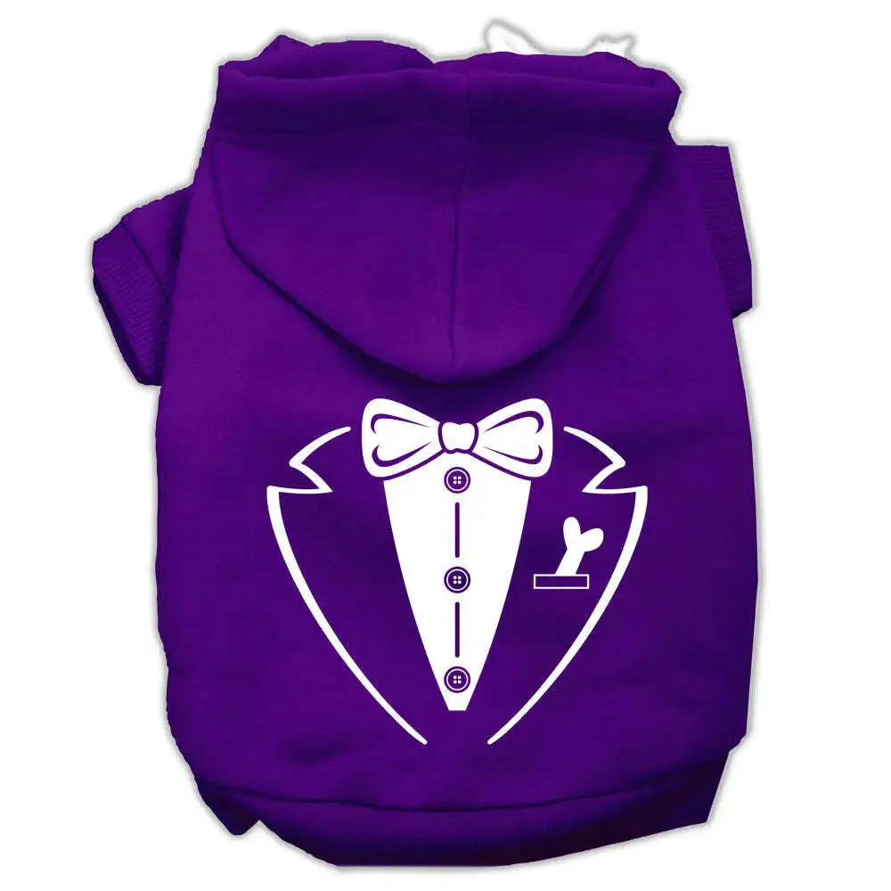 Tuxedo-Screen-Print-Pet-Hoodies-Purple-Size-Xxl-GreatEagleInc-319924156