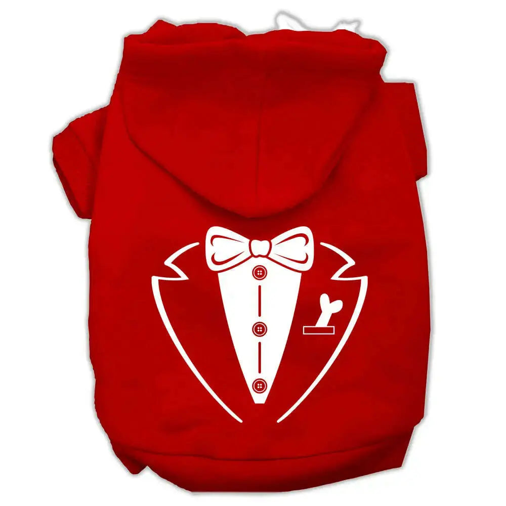 Tuxedo-Screen-Print-Pet-Hoodies-Red-Size-Xxxl-GreatEagleInc-319923174