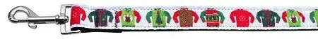 Ugly-Sweater-Nylon-Ribbon-Collars-1-Wide-6ft-Leash-GreatEagleInc-318568296