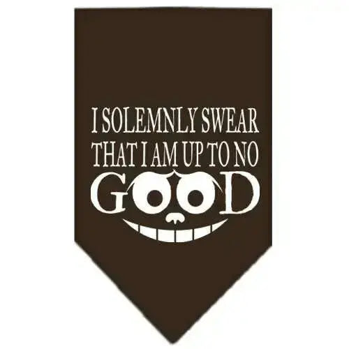 Up-To-No-Good-Screen-Print-Bandana-Cocoa-Small-GreatEagleInc-319209324