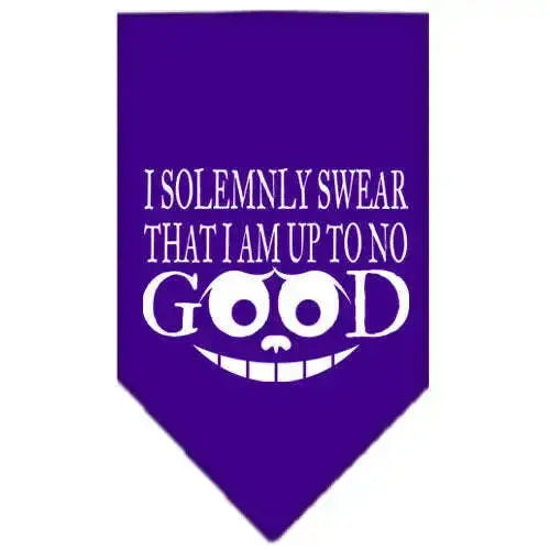 Up-To-No-Good-Screen-Print-Bandana-Purple-Large-GreatEagleInc-319209434