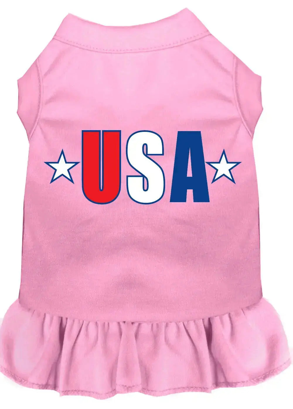 Usa-Star-Screen-Print-Dress-Light-Pink-Xxxl-GreatEagleInc-318933999