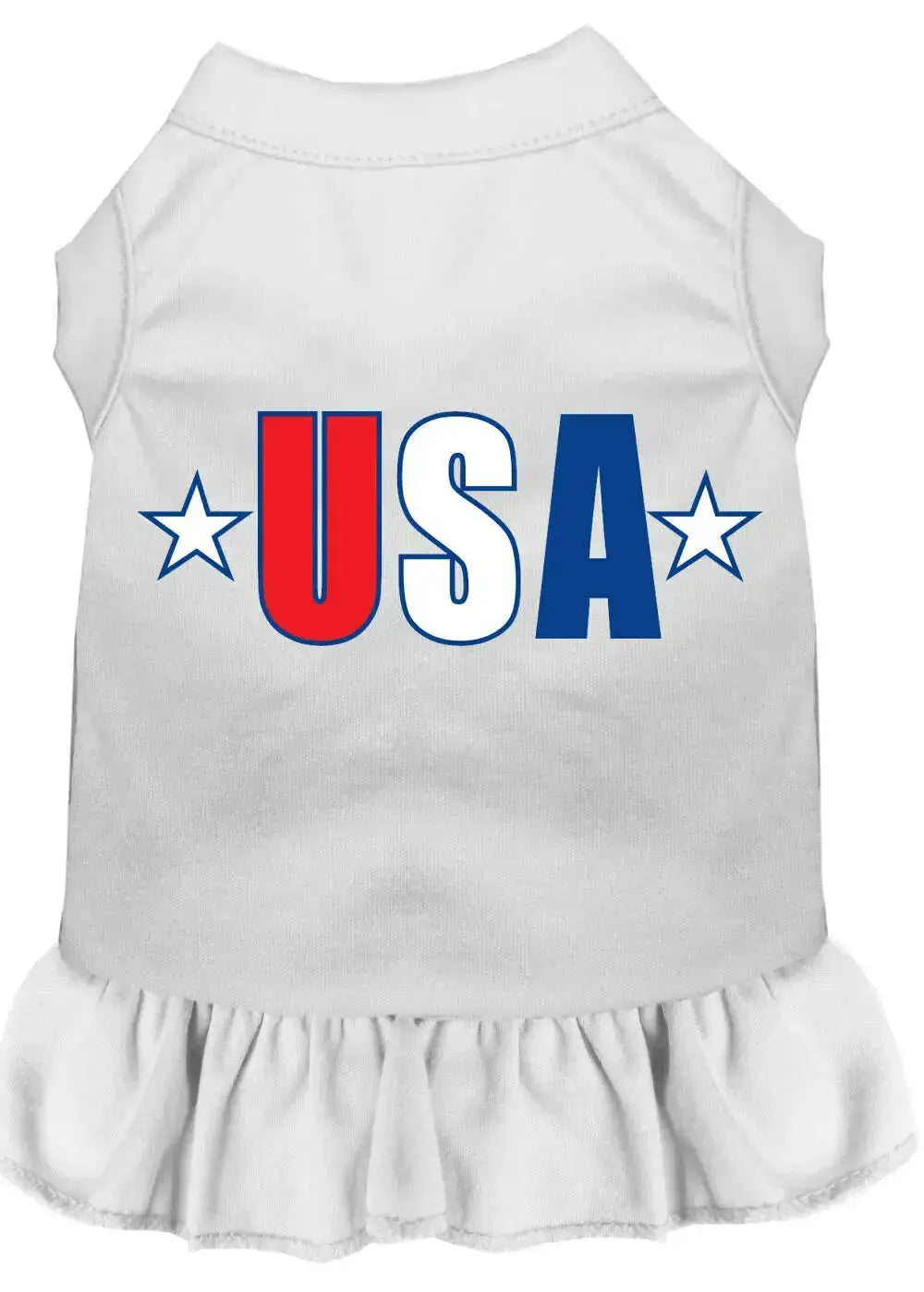Usa-Star-Screen-Print-Dress-White-Med-GreatEagleInc-318930949