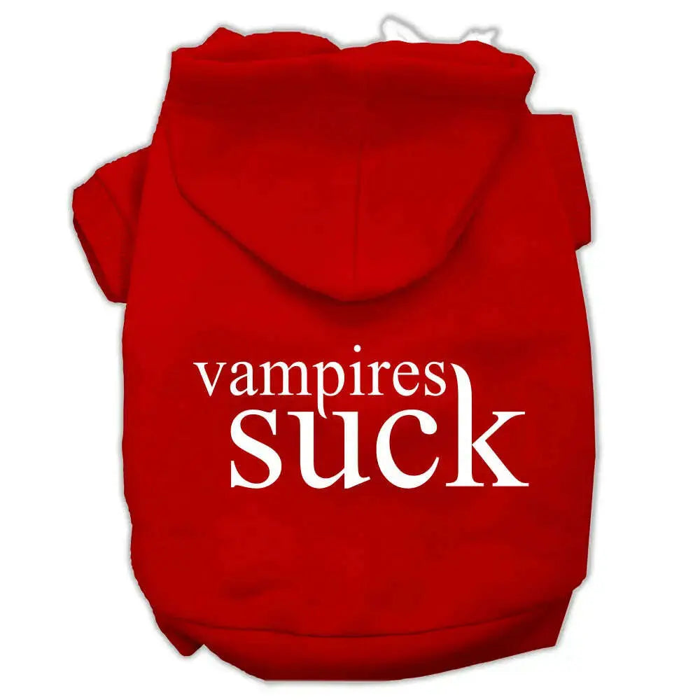 Vampires-Suck-Screen-Print-Pet-Hoodies-Red-Size-L-GreatEagleInc-319458416