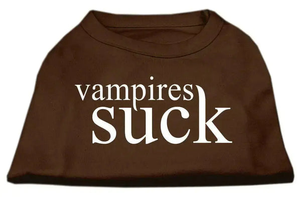 Vampires-Suck-Screen-Print-Shirt-Brown-Lg-GreatEagleInc-319181034