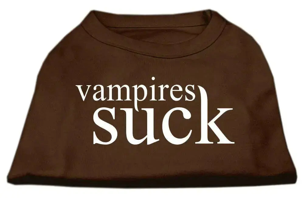 Vampires-Suck-Screen-Print-Shirt-Brown-Sm-GreatEagleInc-319012911