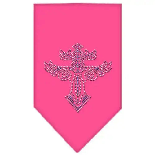 Warriors-Cross-Rhinestone-Bandana-Bright-Pink-Large-GreatEagleInc-333783151